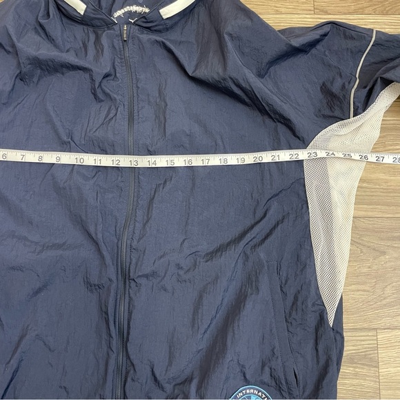 Nike Repel Heritage Blue Packable Hood Full Zip Windbreaker Track Jacket - Picture 8 of 15